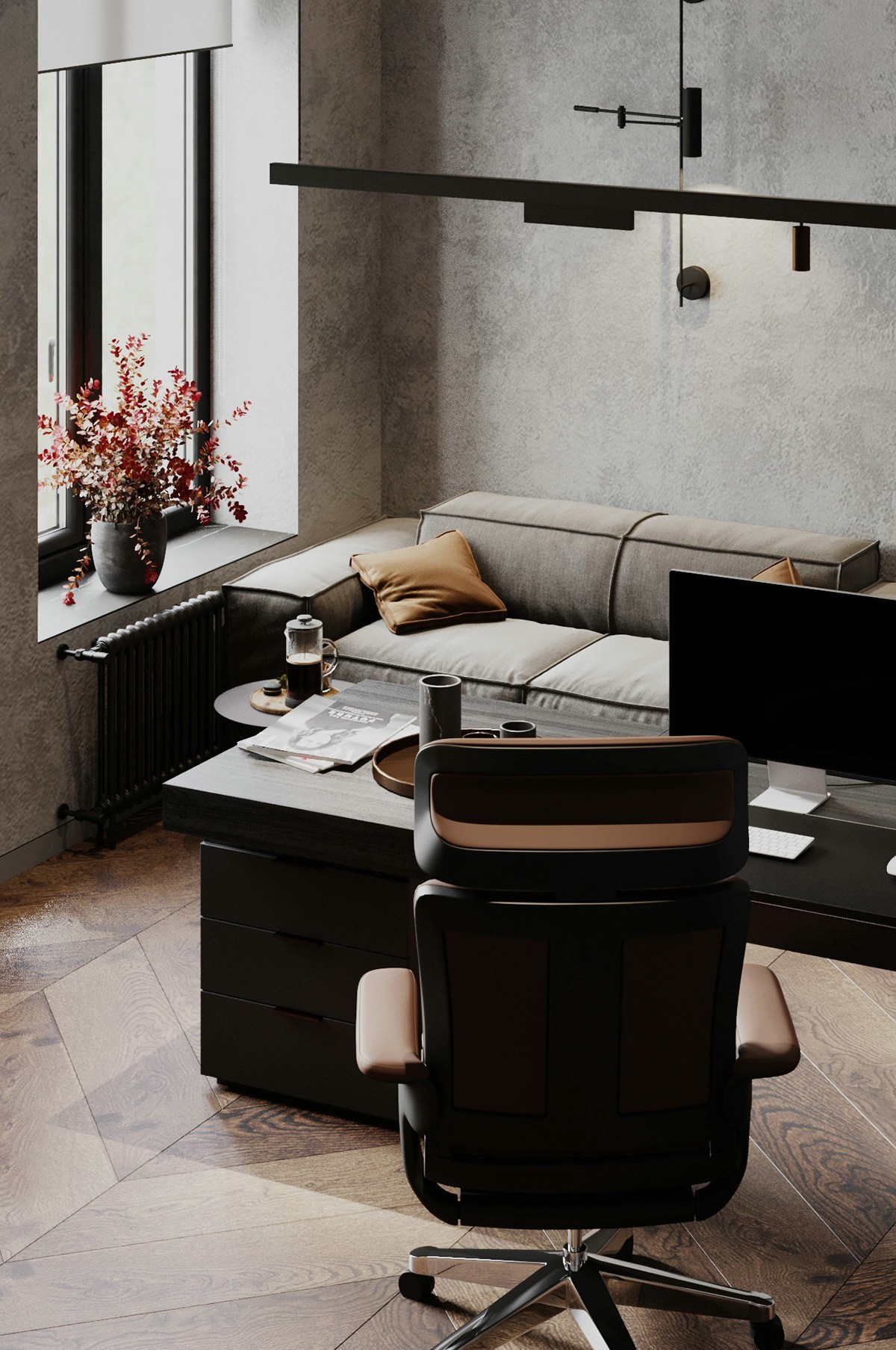 214㎡大平米住宅设计 超有设计感！-8