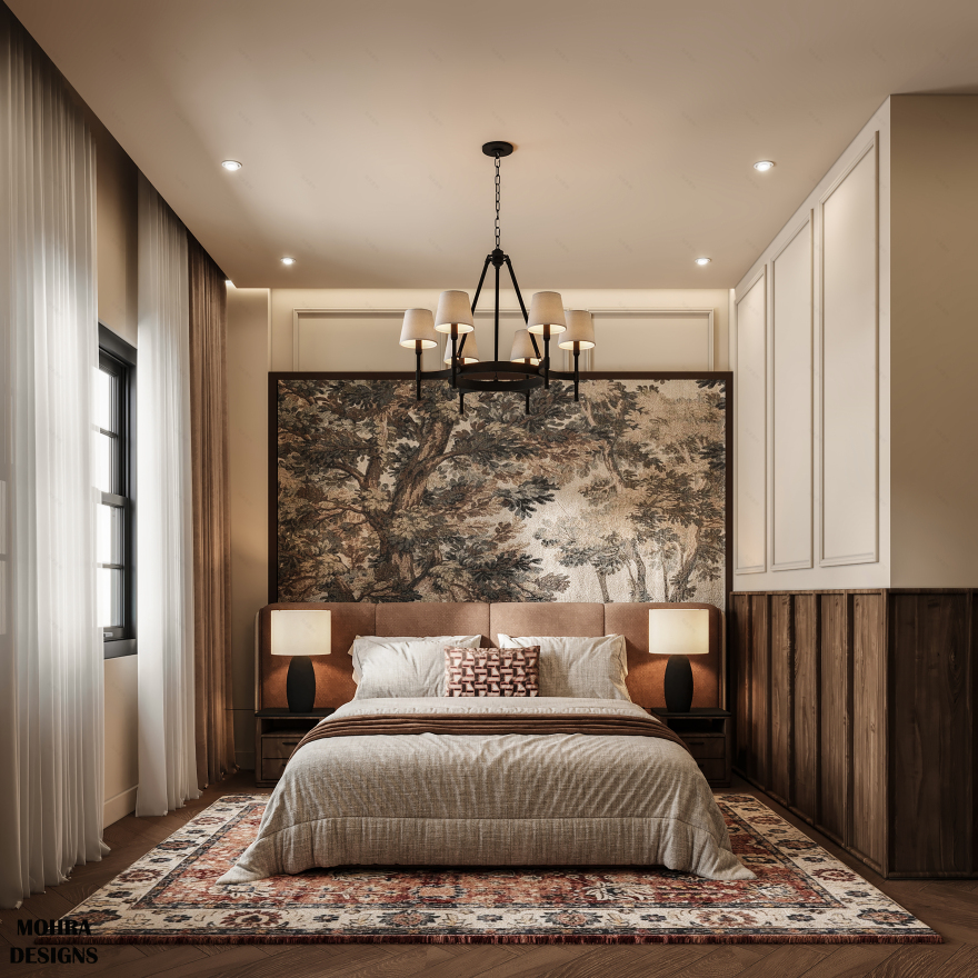 法式卧室及更衣室设计丨埃及开罗-6