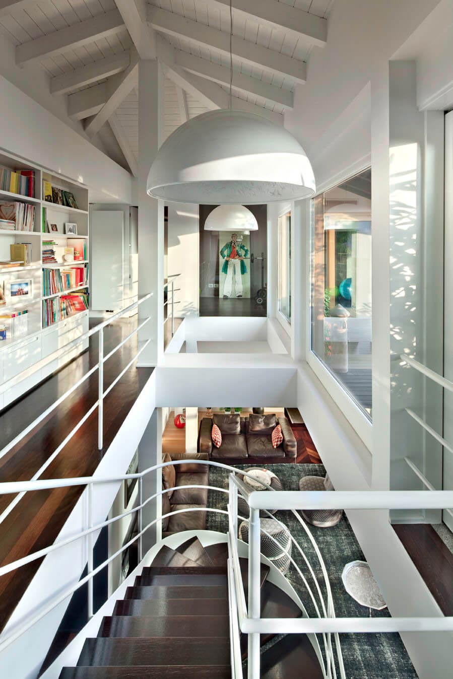 How to use the double height ceiling of a penthouse in a way that creates a sense of openness and transparency   CAANdesign  Architecture and home design blog-14