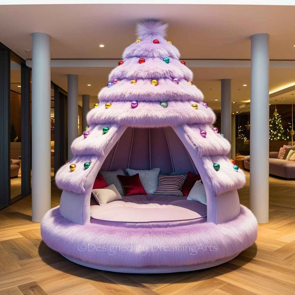 Christmas Tree Lounging Den（圣诞树休闲窝）丨FuturisticDecors-119