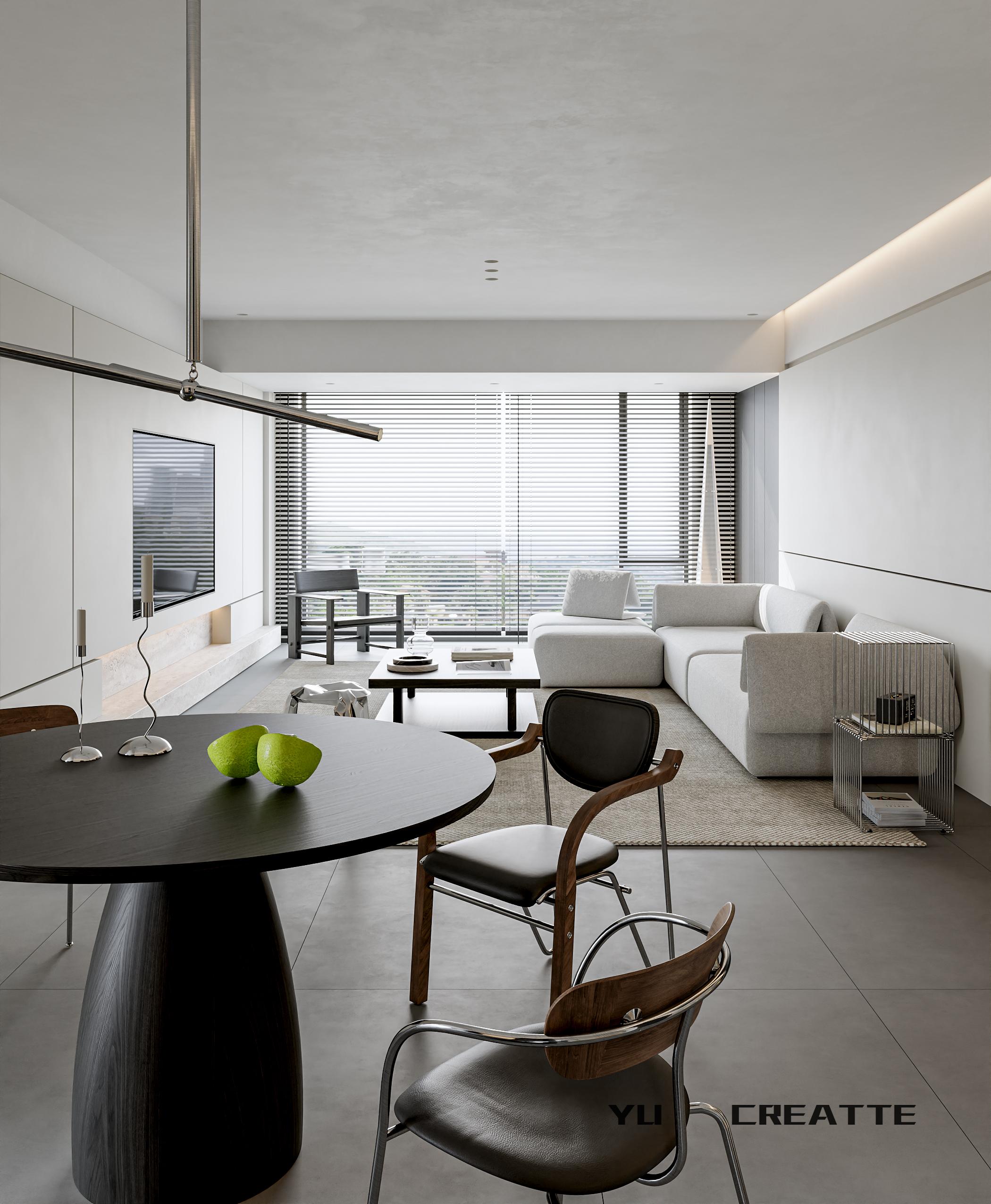 现代意式客餐厅主人房丨近期表现-4