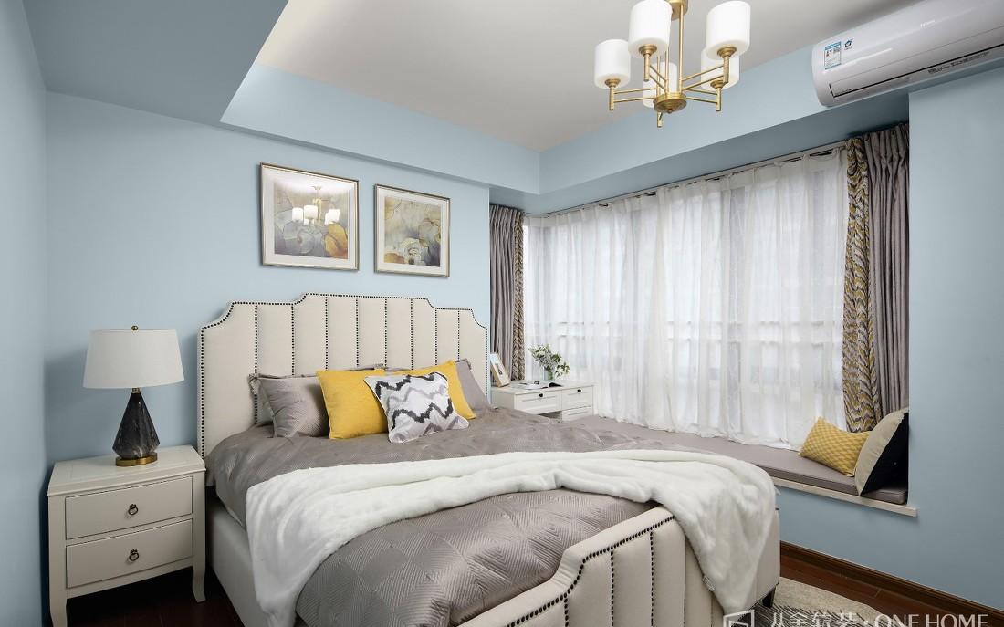 广州凤凰城 106m²美式三居室软装翻新，艺术感与温馨并存-12