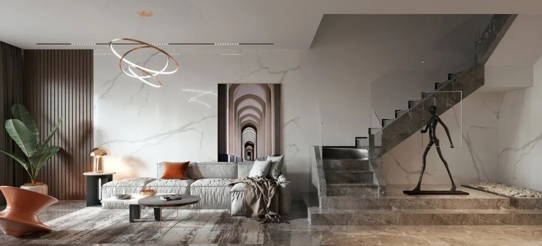 《意美•拾光》 | 极简轻奢,咖色系的四口之家-14