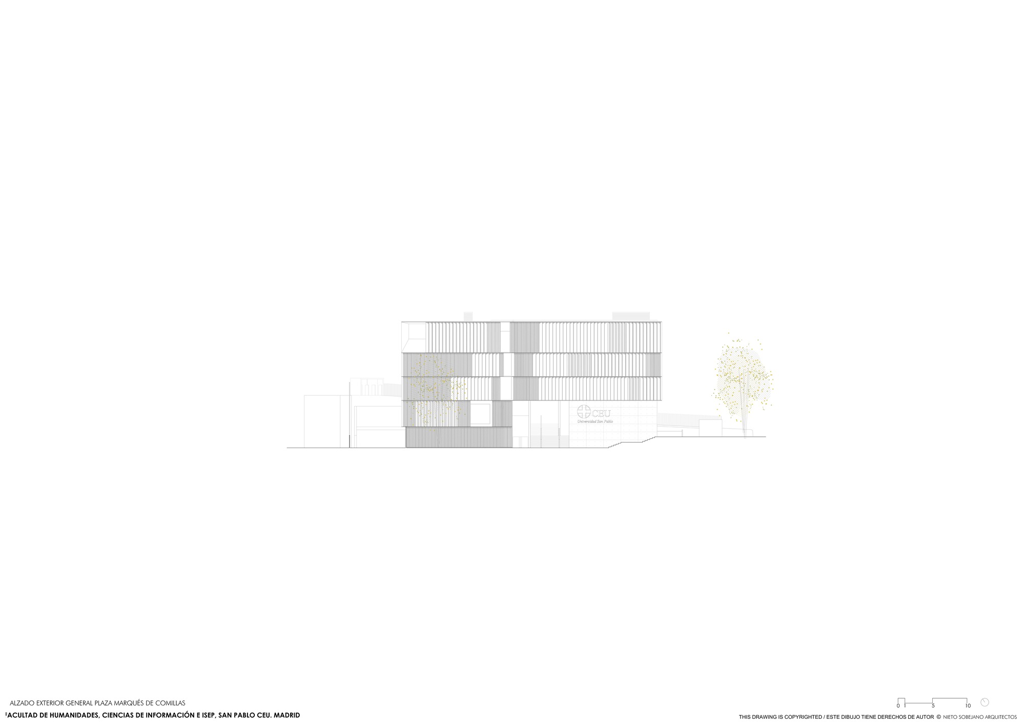 马德里 CEU 蒙克洛亚校区人文与传播科学学院丨西班牙马德里丨Nieto Sobejano Arquitectos-25