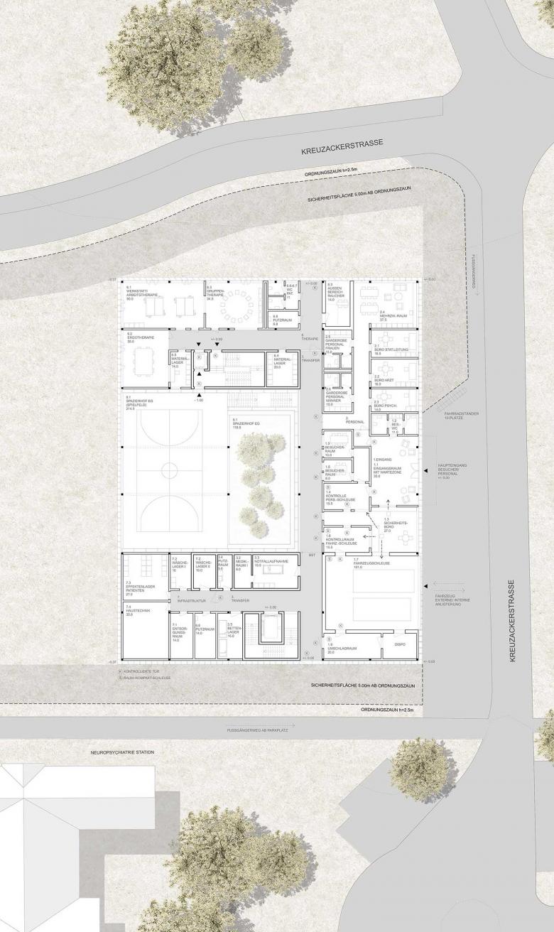 Schmid Ziörjen Architektenkollektiv丨Neubau Forensikstation Wil丨瑞士-7