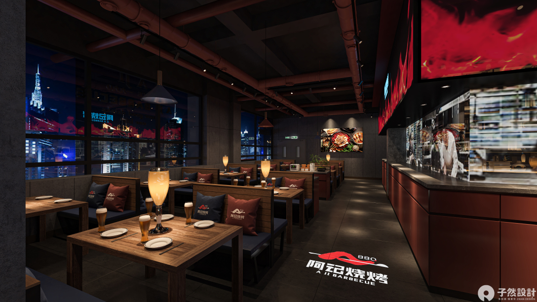 阿记烧烤·山阳店丨子然设计-31