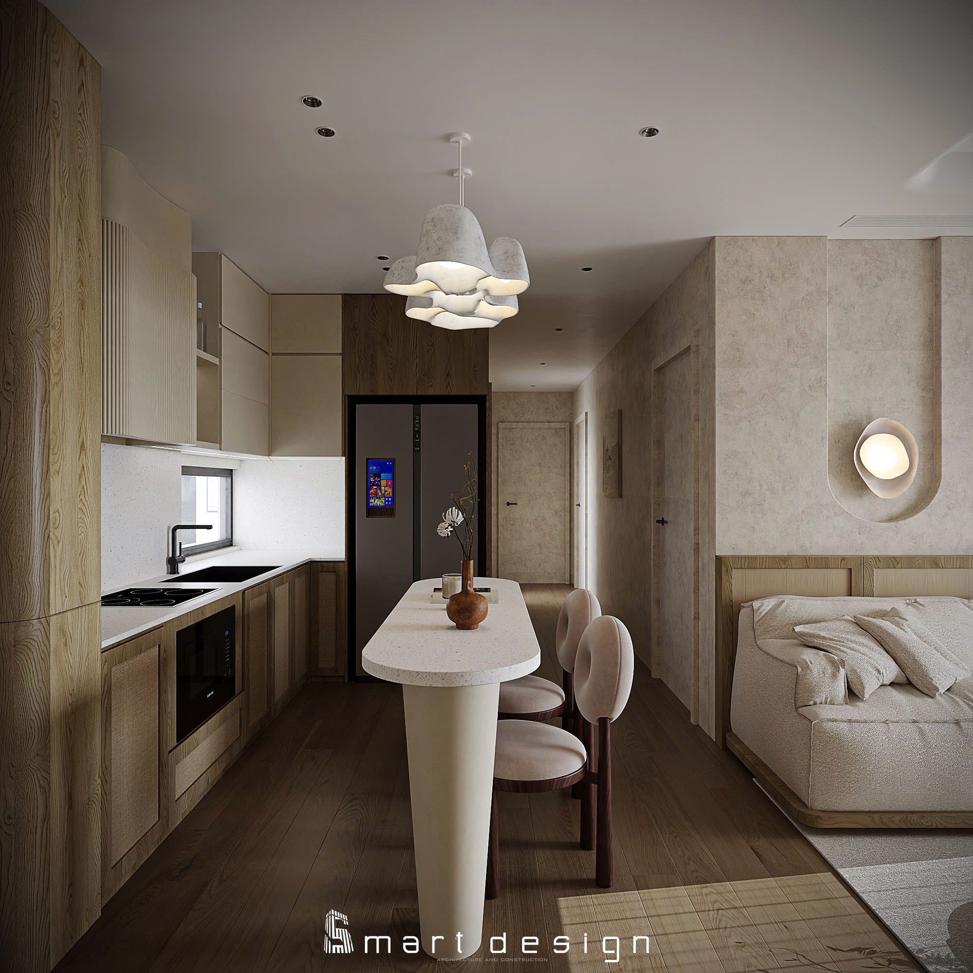 Japandi apartment - Swan Lake Onsen-13