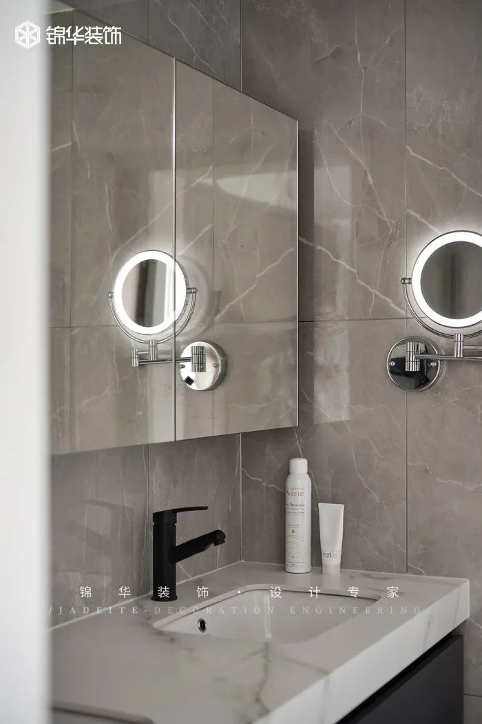 黑白灰婚房设计丨锦华装饰-38