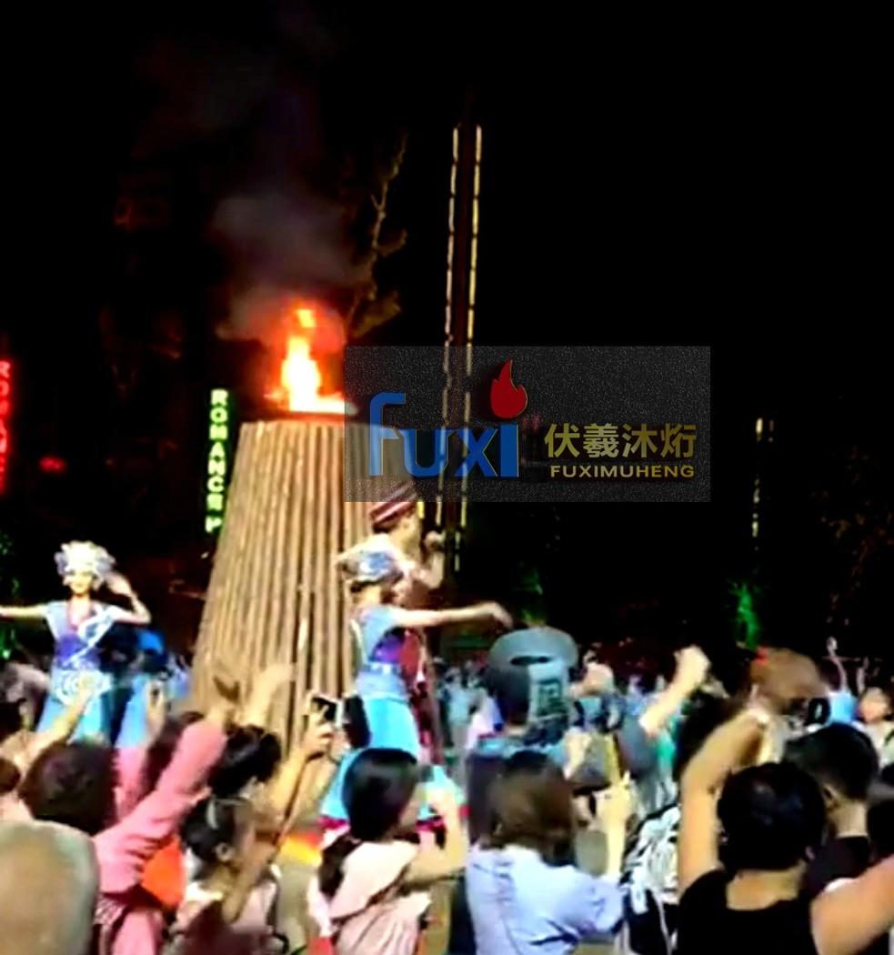 伏羲燃气壁炉打造真火采暖休闲区-2