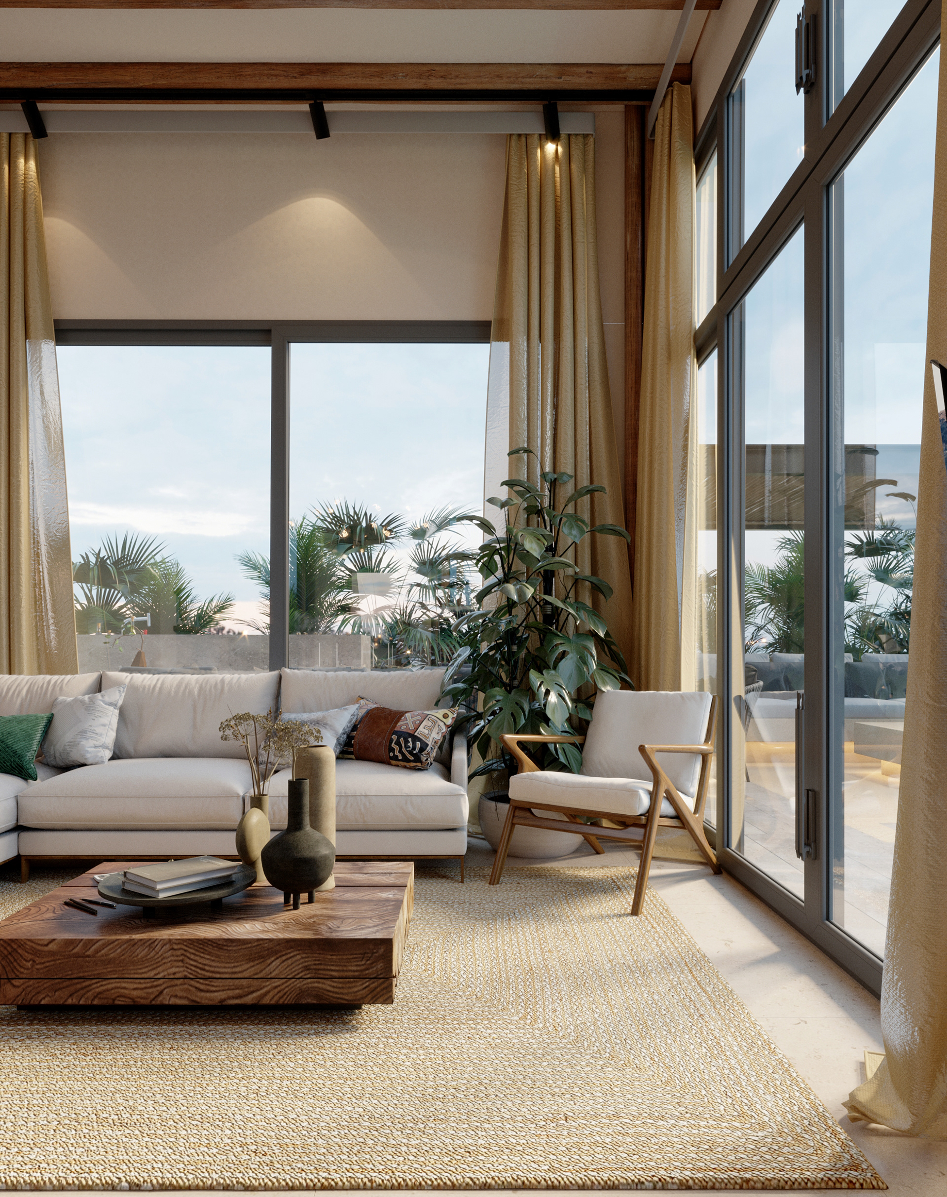 城市波西米亚风格室内-3