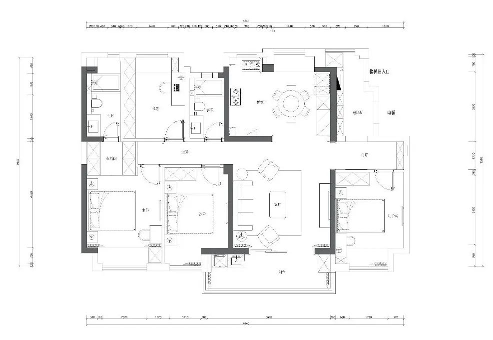 碧桂园珑悦现代四居室丨金螳螂·家盐城店-3