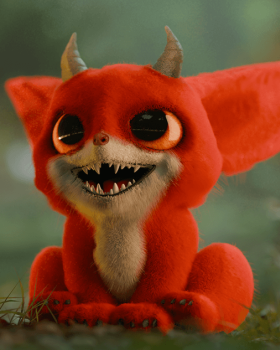 Kiksu character 3D modeling