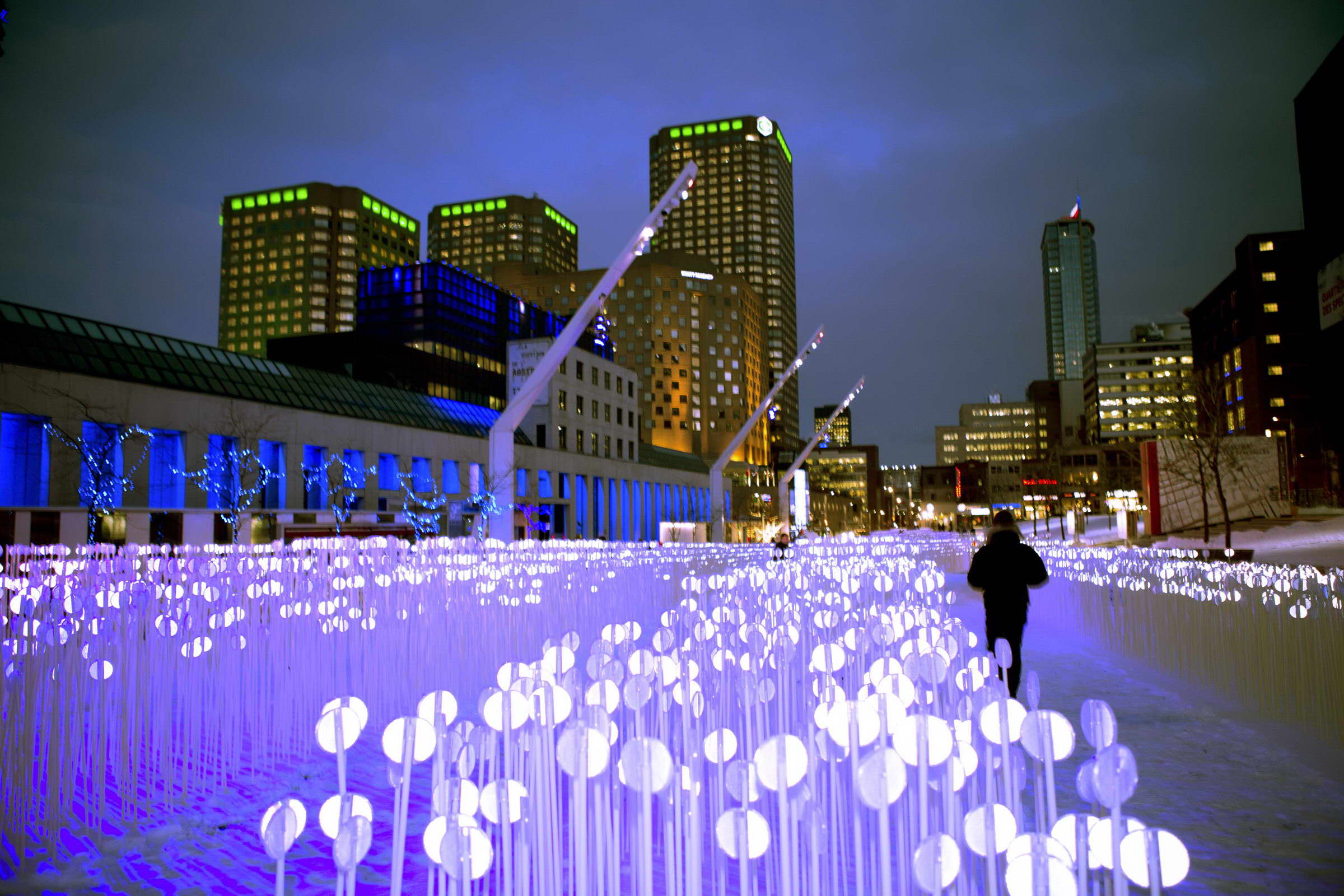 冬季麦田幻境 | Entre les Rangs 公共艺术装置-9