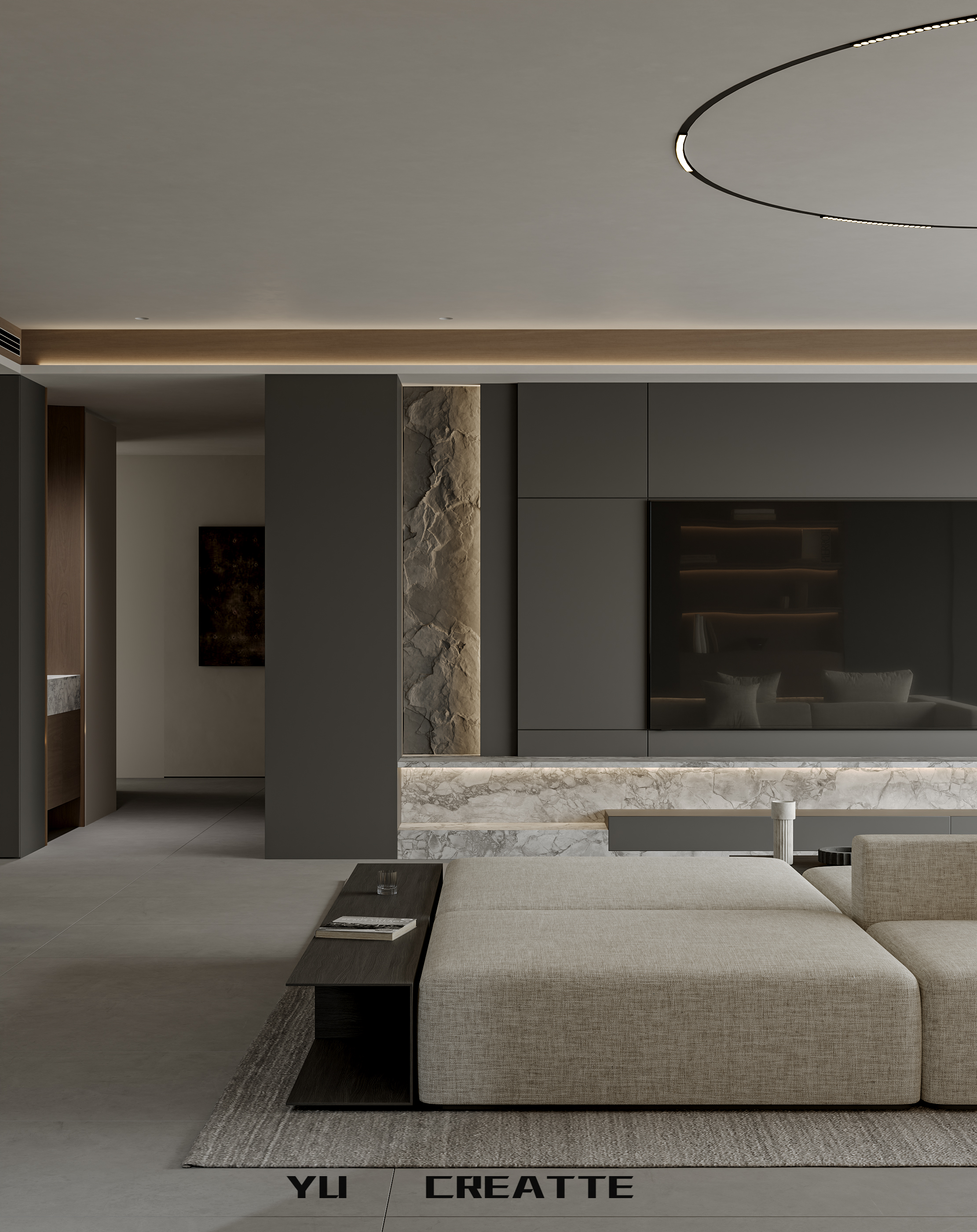 意式极简客餐厅主人房丨近期表现-5