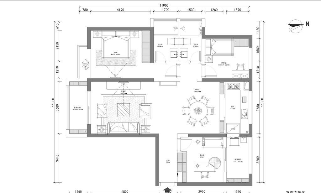 欢乐佳园装饰美式简约风格大宅设计-18