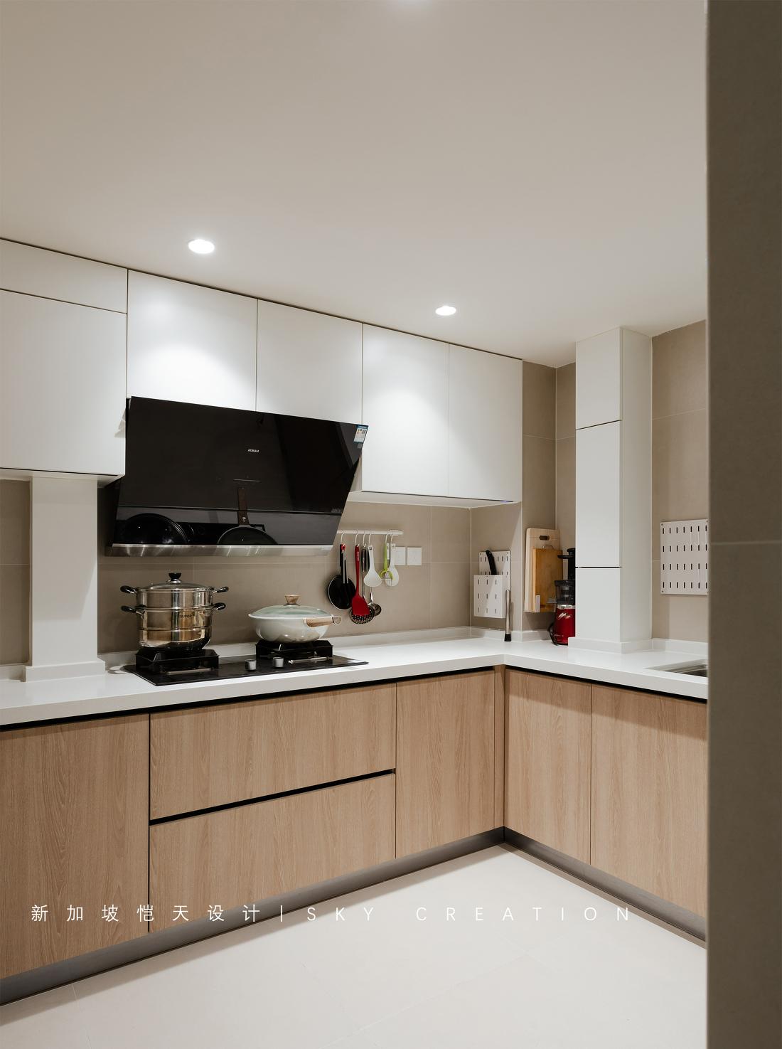 奶油系简约风独居女孩治愈系小家改造-51