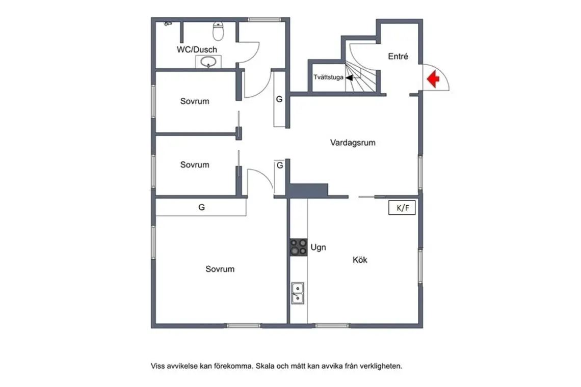 复古色彩的瑞典老屋厨房-27