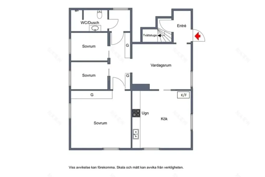 复古色彩的瑞典老屋厨房-27