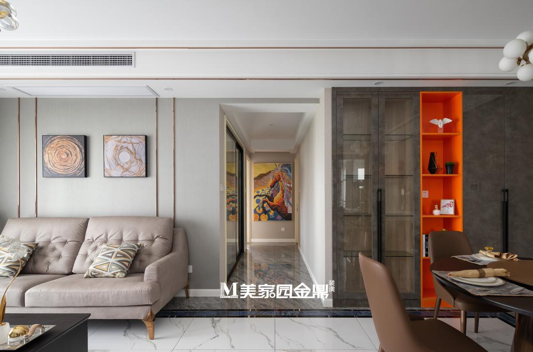 平层丨美家园金鼎装潢 招商花园 现代轻奢-2