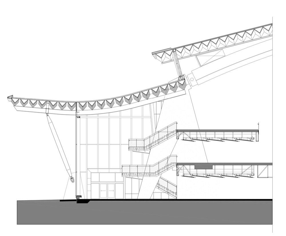 流体融合的环保建筑 | 加拿大里士满奥林匹克椭圆馆-60