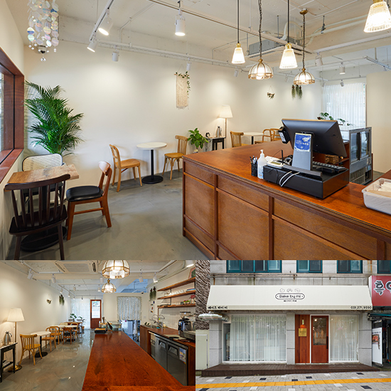 20 平米白色与木质元素咖啡厅设计-1