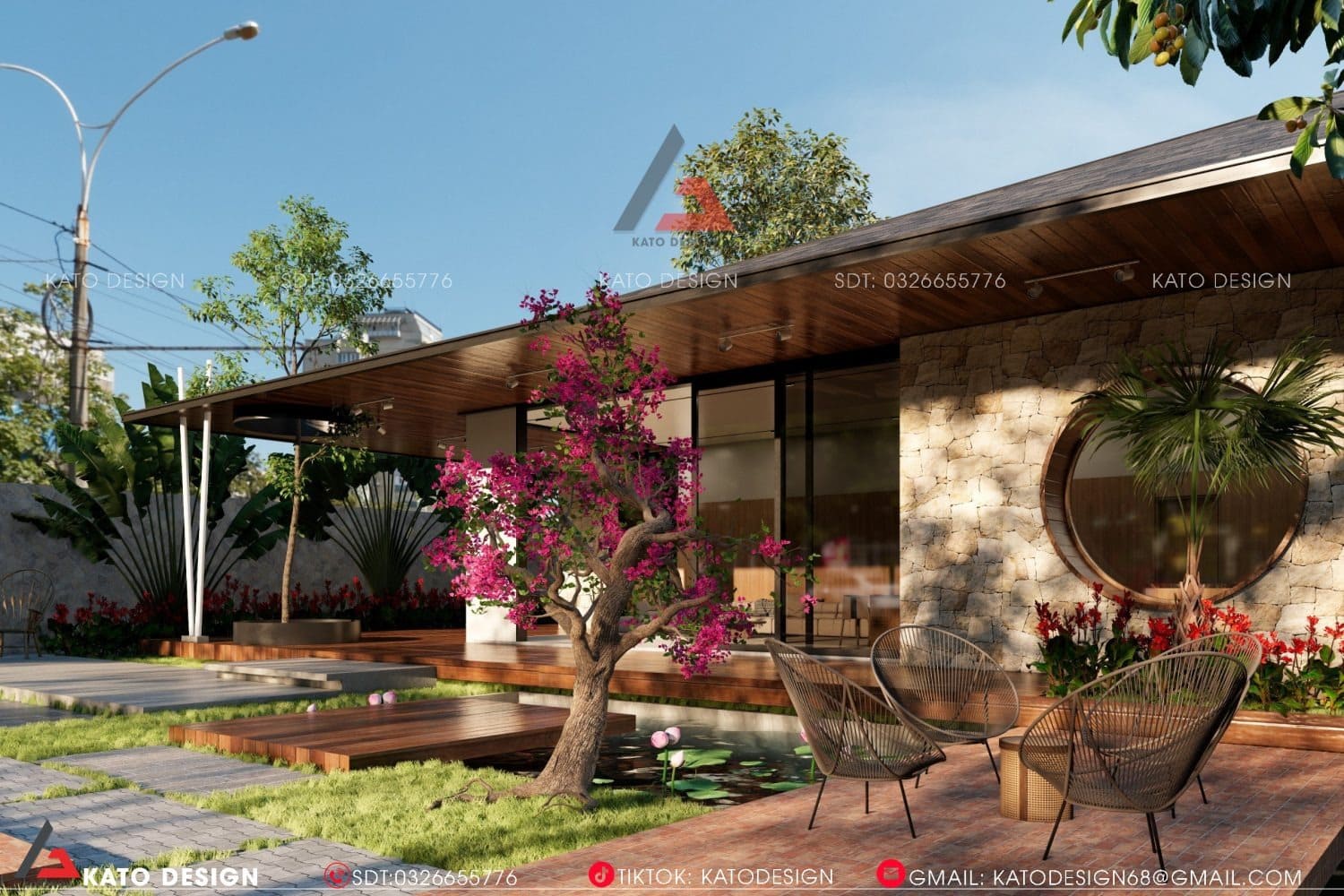 Mẫu Nhà Cấp 4 Có 2 Phòng Ngủ đẹp Cho Gia đình ở Nông Thôn-9