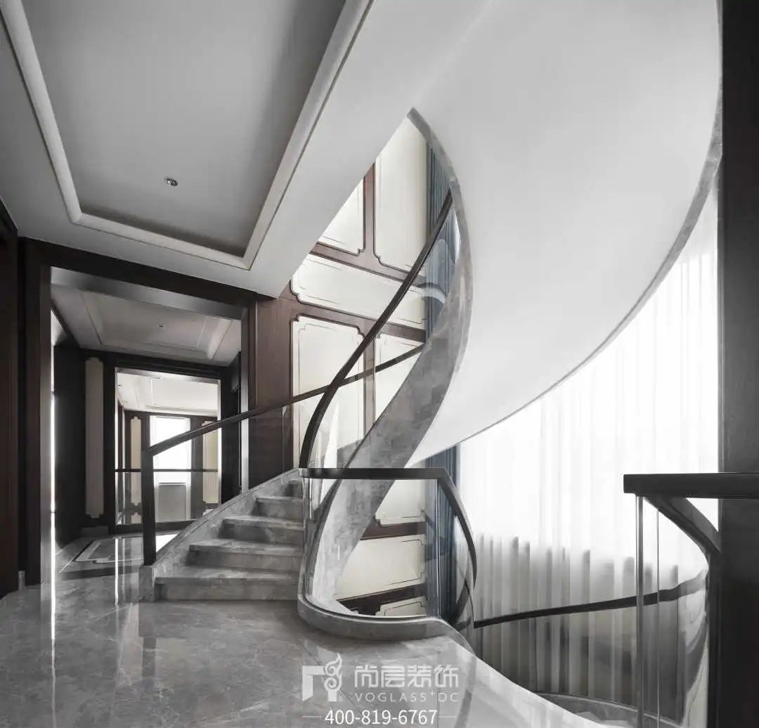 银湖花园×尚层别墅装饰｜杭州400㎡新中式别墅设计，由心生活-58