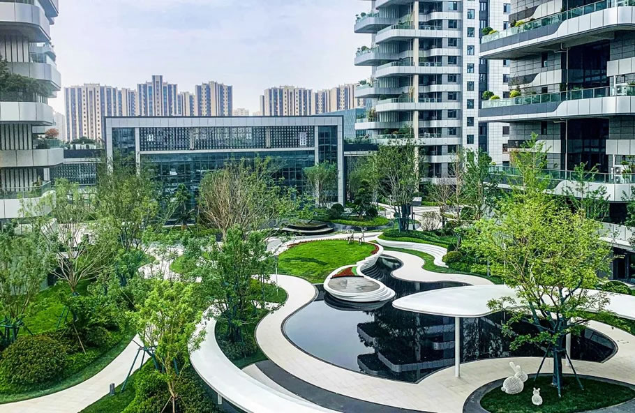 淄博鼎成森林城景观设计丨中国淄博丨同圆设计集团景观设计院-13