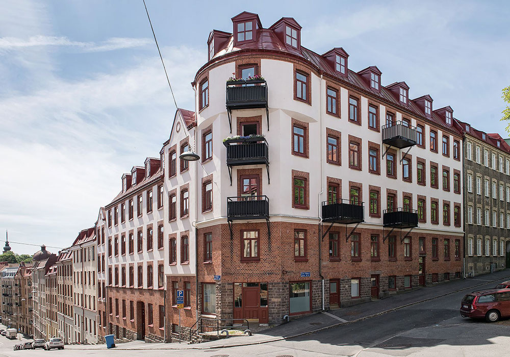 瑞典 84 平米粉色餐厅公寓设计-29