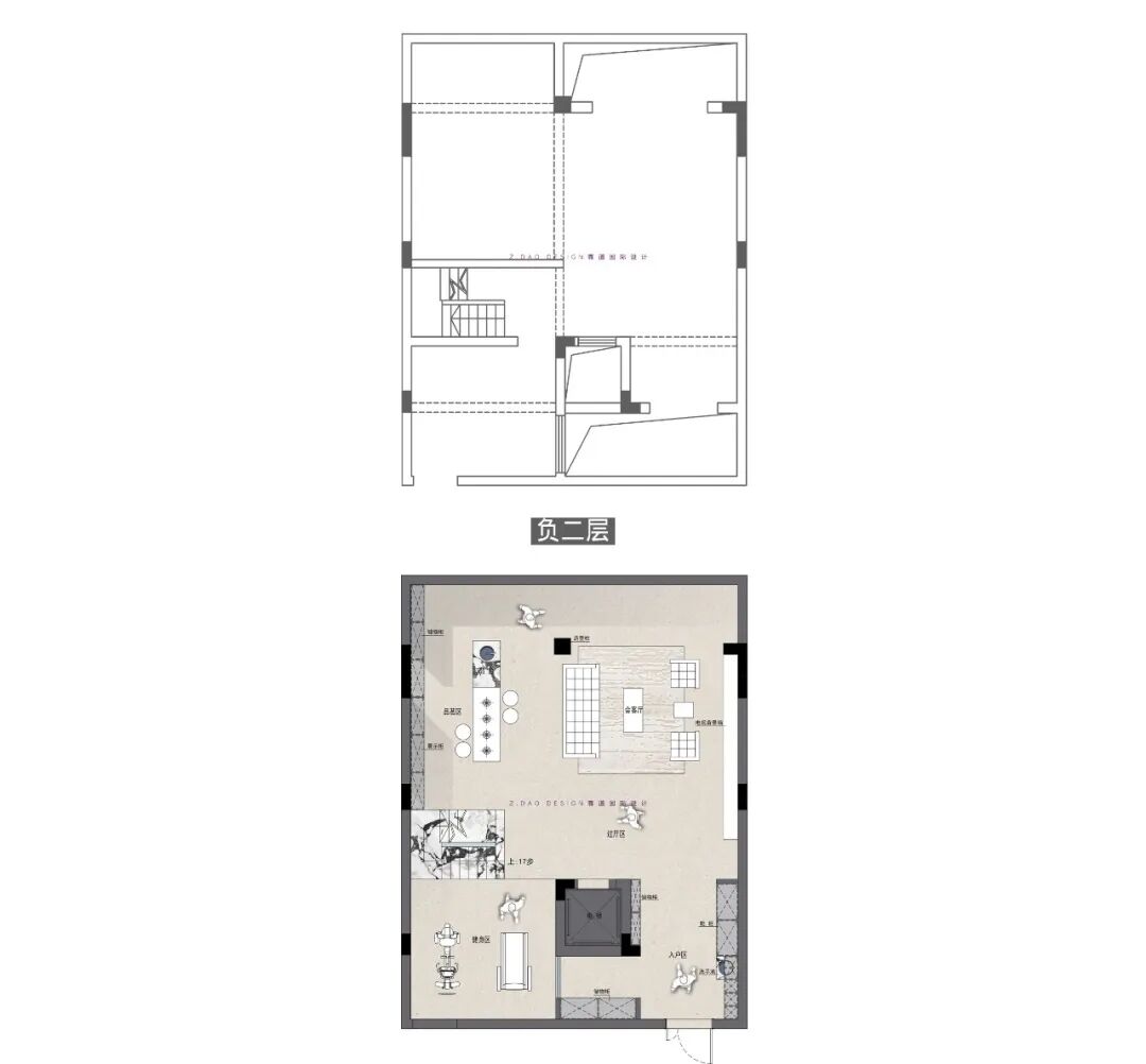 龙湖丽丰·西宸原著400㎡静奢风别墅（《喜 棠》）丨尊道国际设计-15