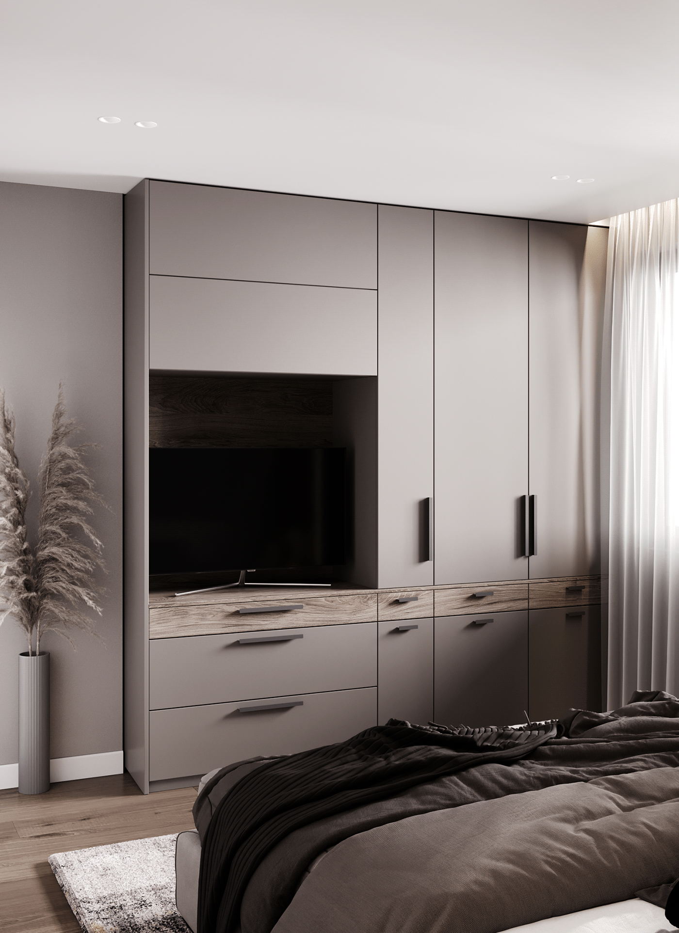 原木与高级灰 享受空间带来的欢畅-20