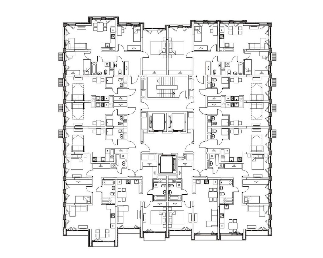 新西伯利亚“欧洲海岸”小区塔楼丨俄罗斯弗拉基米尔丨DROM-50
