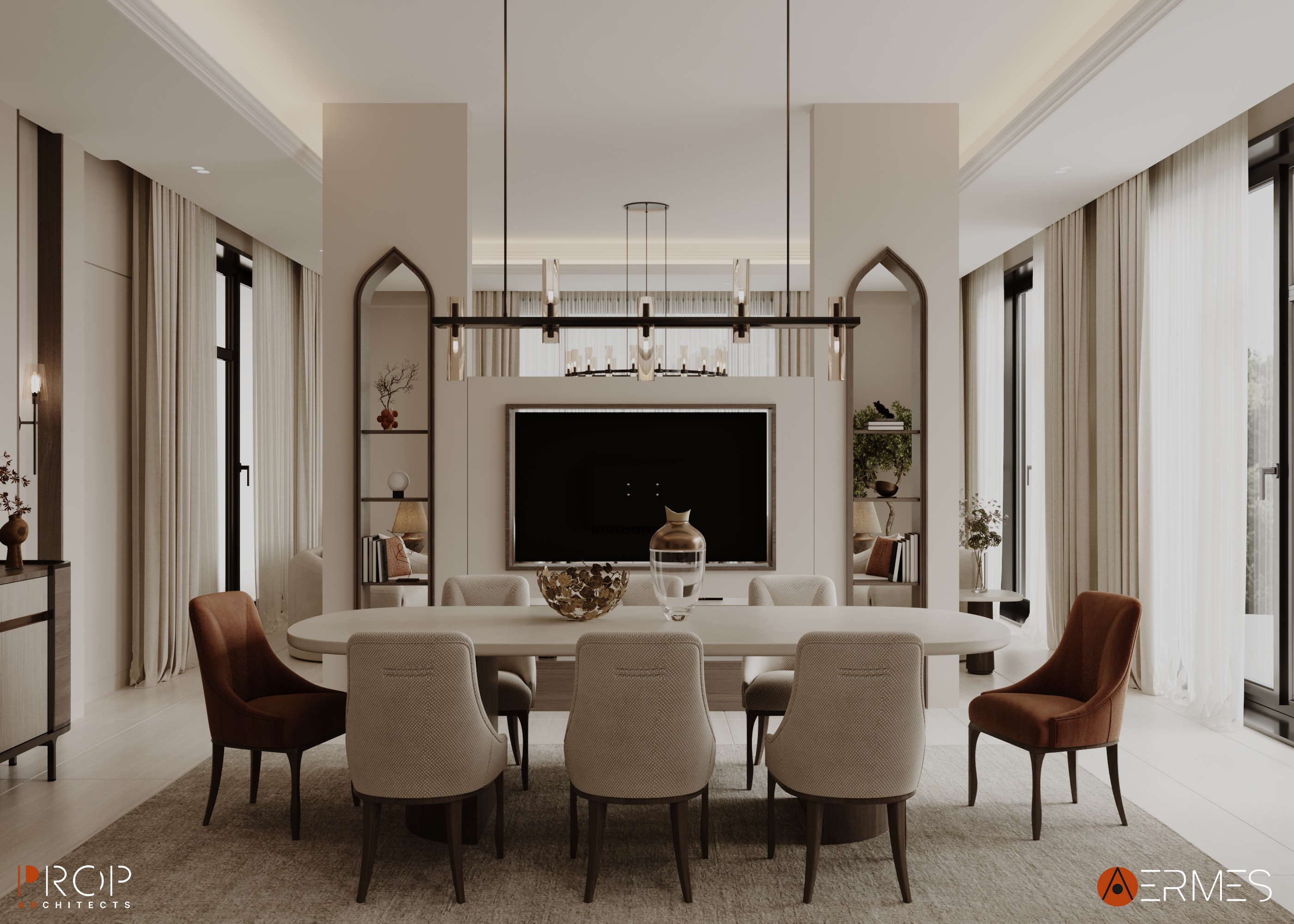 新古典主义室内设计风格丨沙特阿拉伯丨PROP & AERMES ARCHITECTS-14