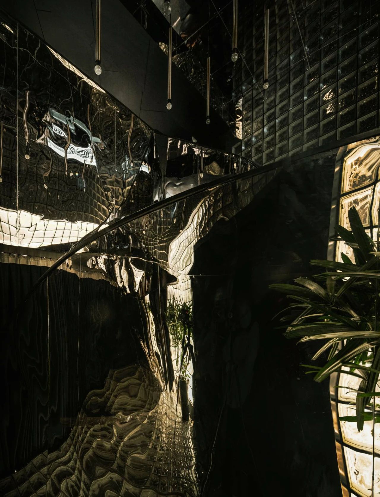 暗黑式混凝土结构鸡尾酒吧设计丨印度新德里丨RENESA ARCHITECTURE DESIGN-39