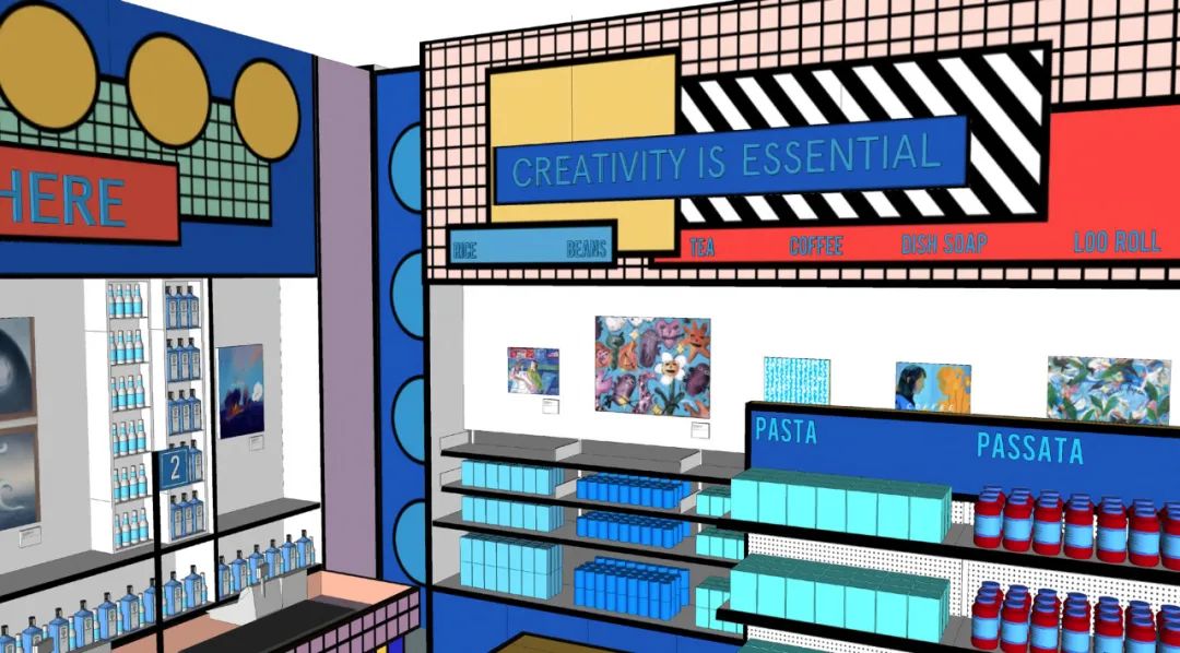 伦敦设计博物馆弹出式食品超市丨英国伦敦丨Camille Walala-29