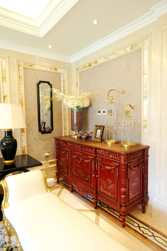 金楠【四合原创】橡树湾欧式三居样板间-17