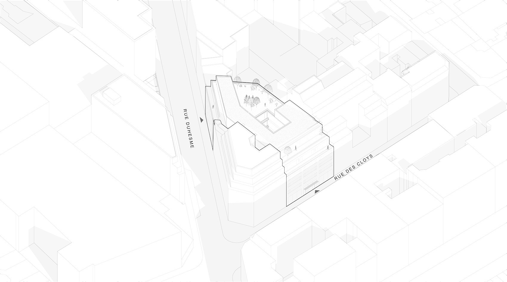 Cloÿs街5号改造丨法国巴黎丨Franklin Azzi Architecture-16