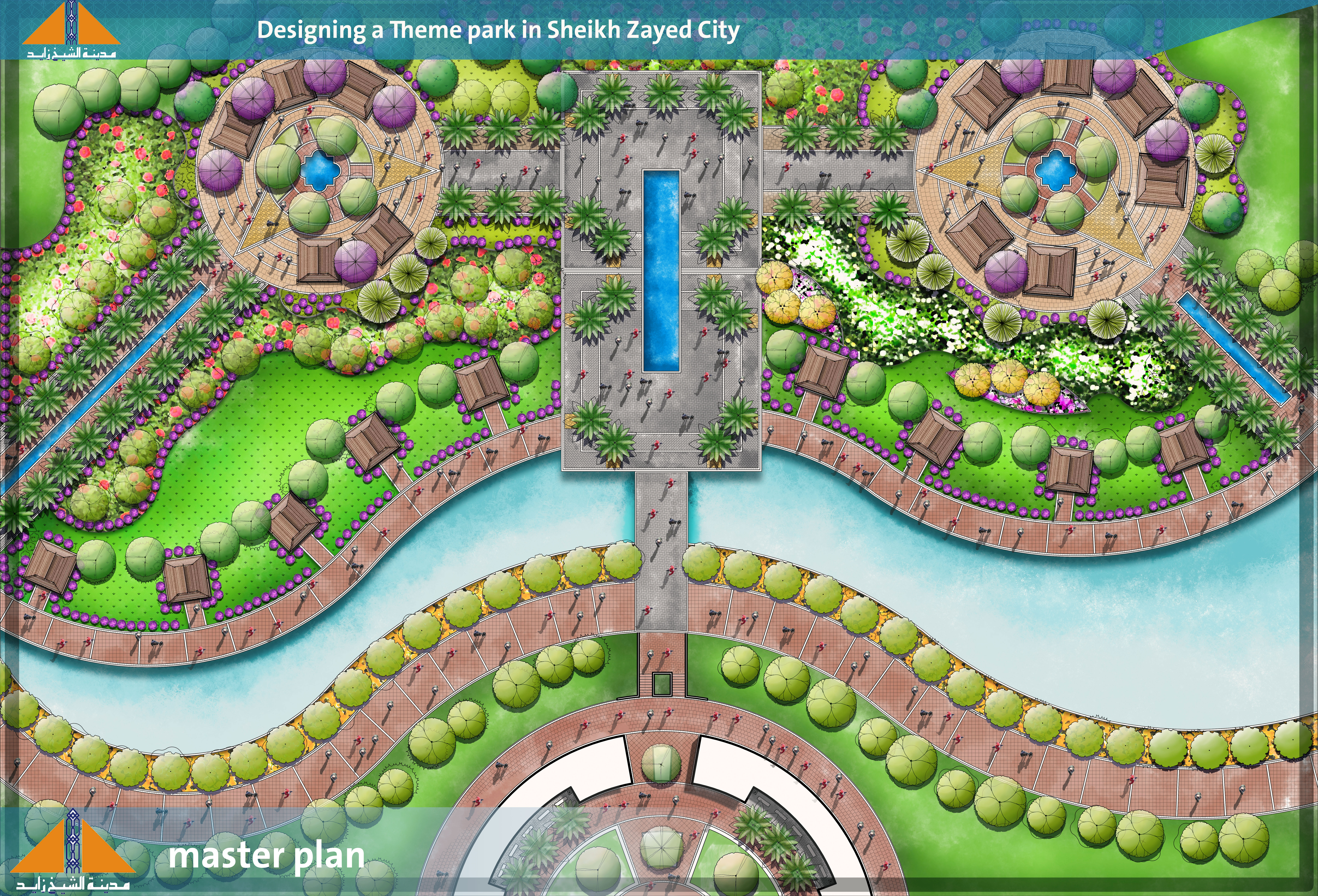 谢赫扎耶德城主题公园景观设计丨埃及-7