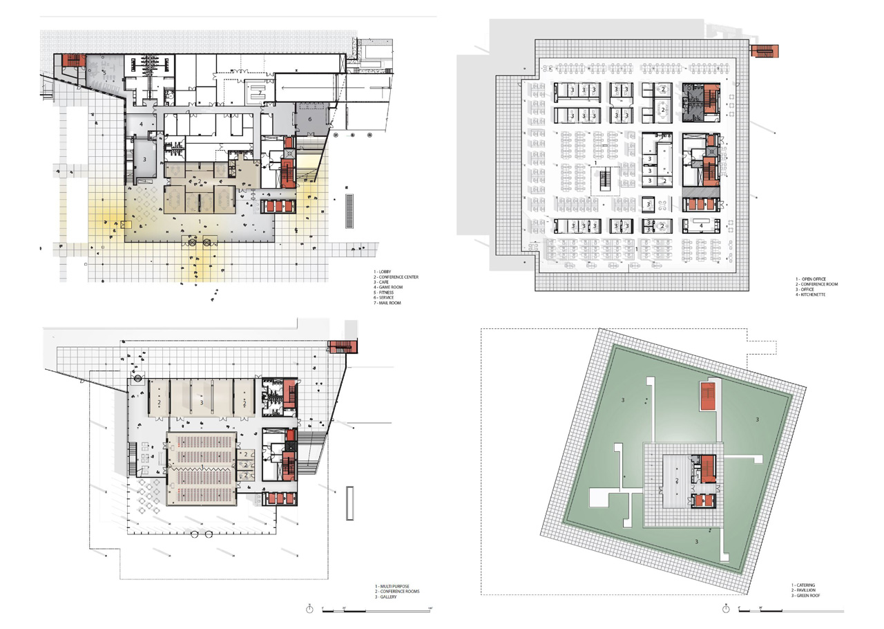 梦幻联动 | Renzo Piano 与 OPN Architects 的 Krause Gateway Center-21