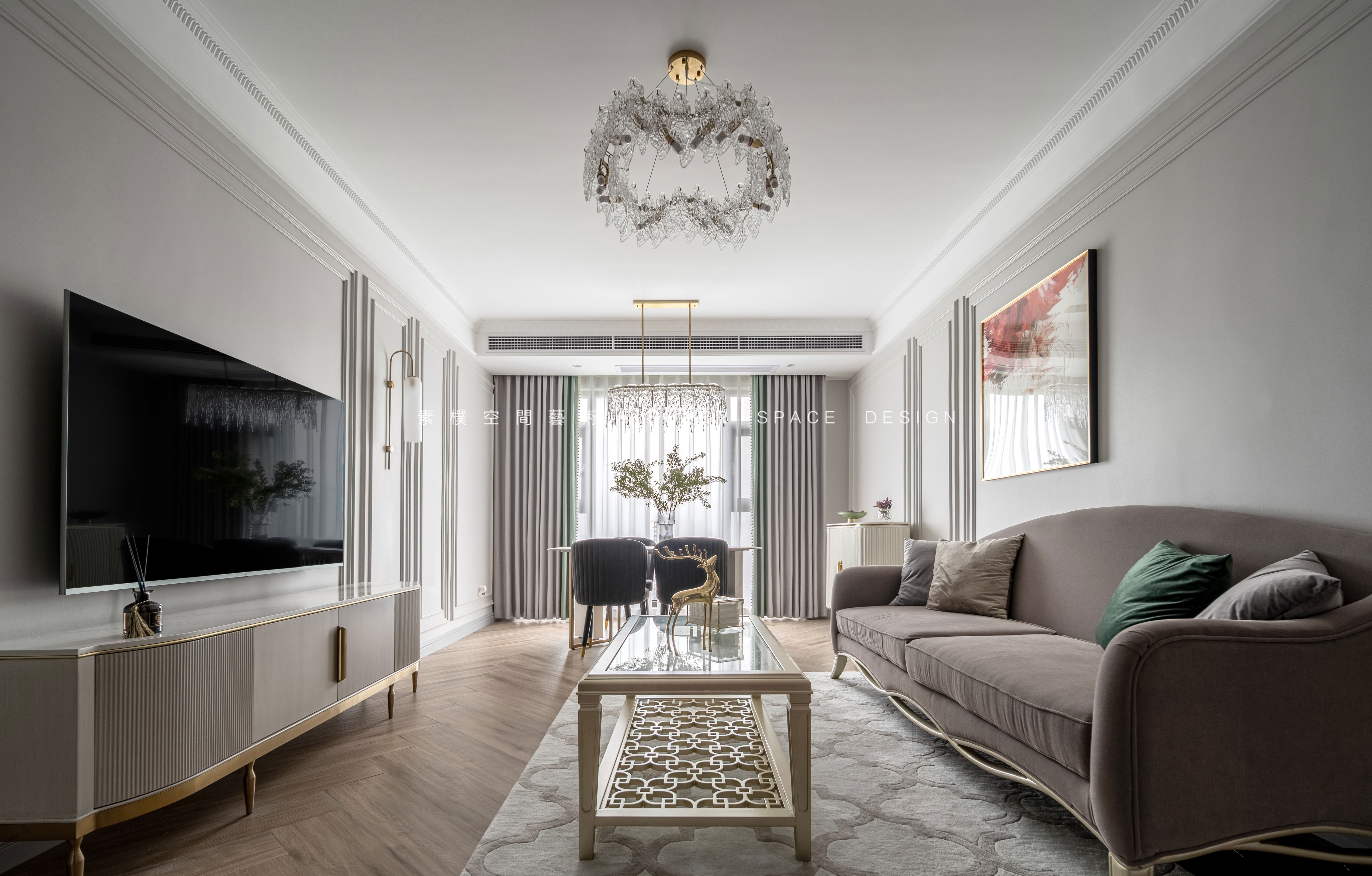 现代美式・古典与潮流,国奥村 77㎡舒适生活空间丨素朴设计.朱虹,素朴肆月软装.大王-27