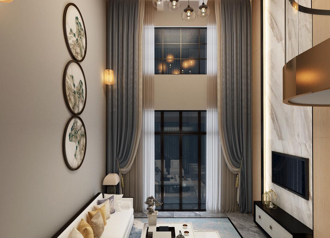 彭下欢设计·蒋先生新中式(御景庄园)-26