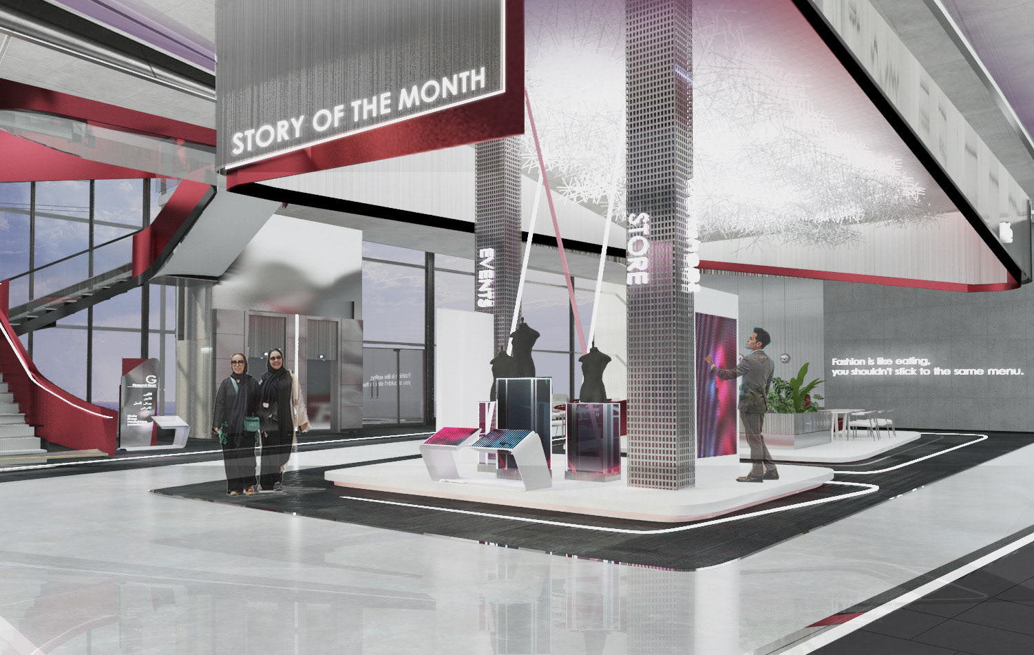 时尚中心丨沙特阿拉伯吉达丨Graduation Project-32