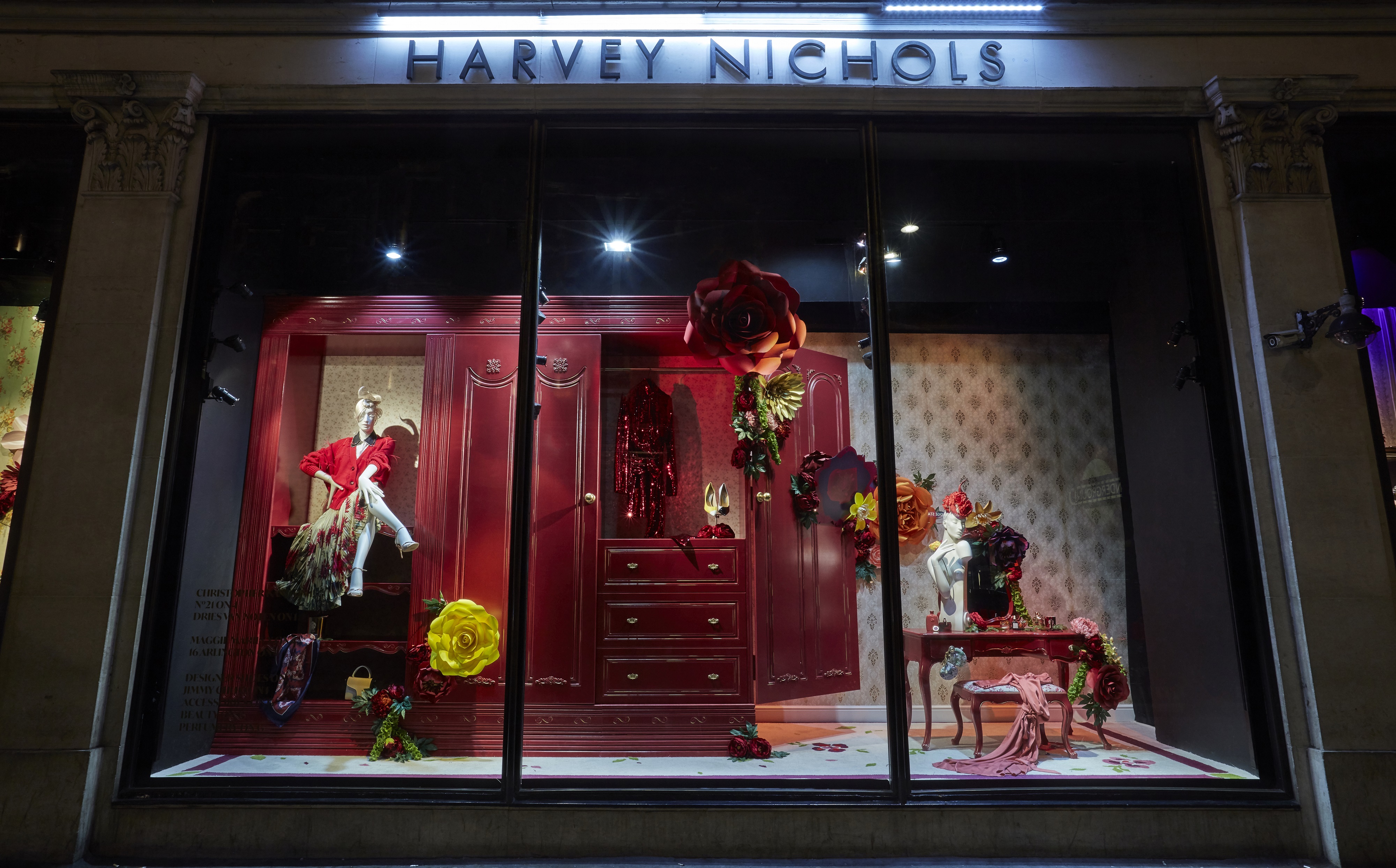 Harvey Nichols Autumn collection windows with Lucky Fox-15