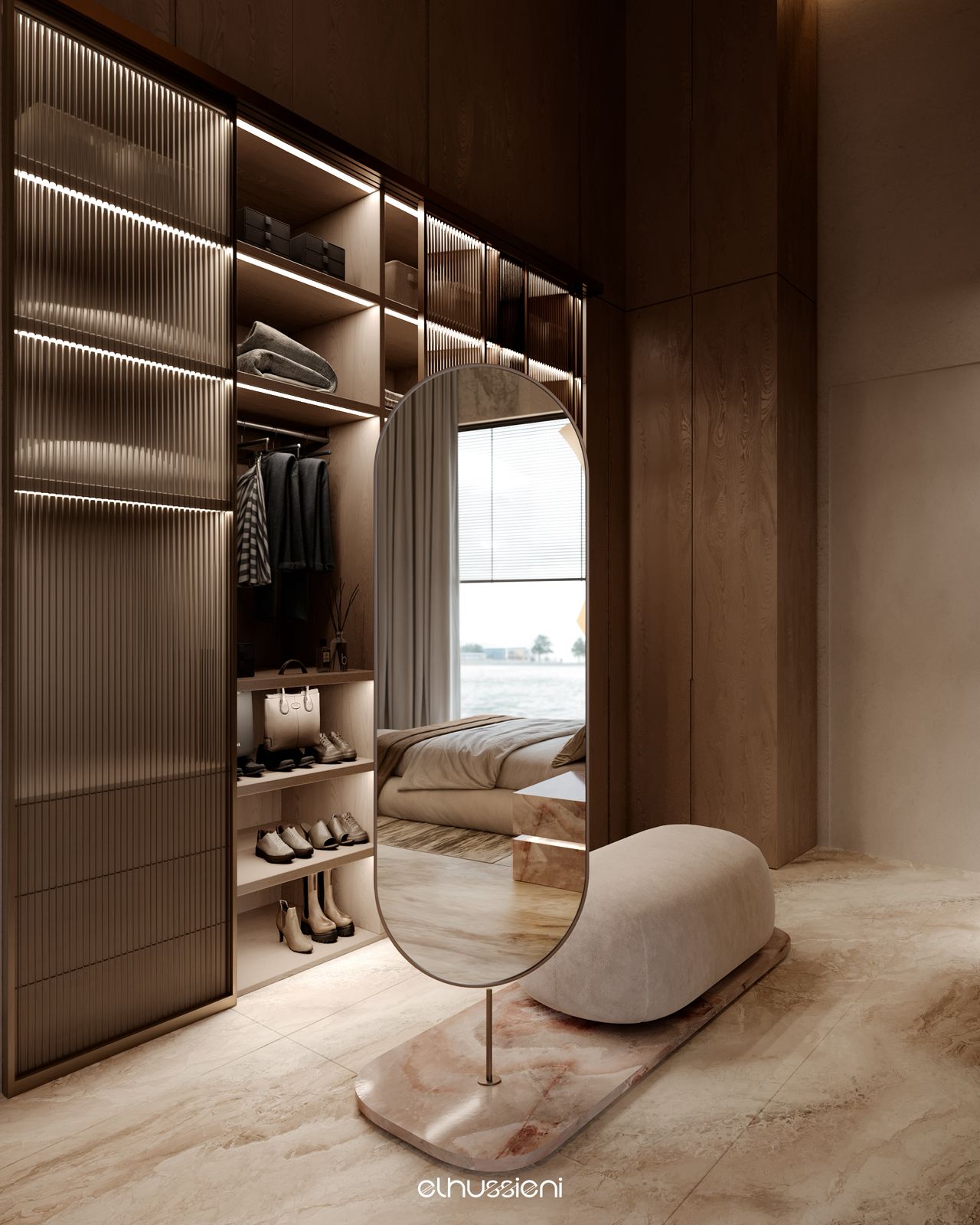 现代卧室设计丨Mohamed.elhussien.designs-6