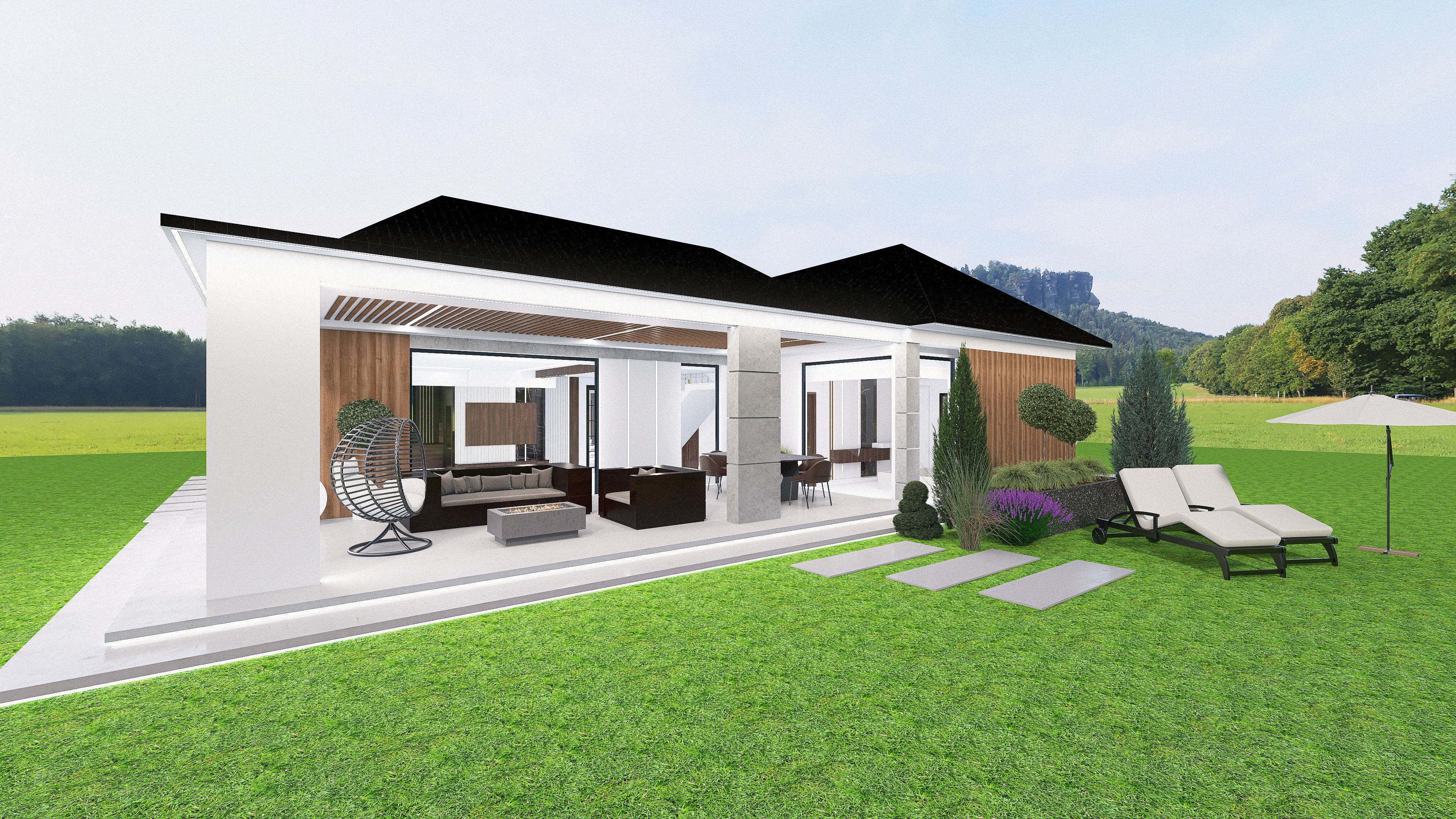 Hiacynt elewacja及露台照明设计-22