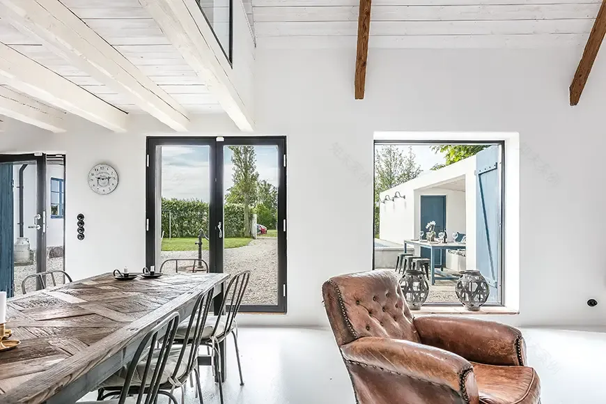 蓝绿色调的法国乡村风格与北欧风室内设计-4