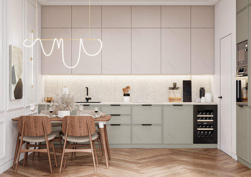 River Park part·1 厨房和客厅设计-6