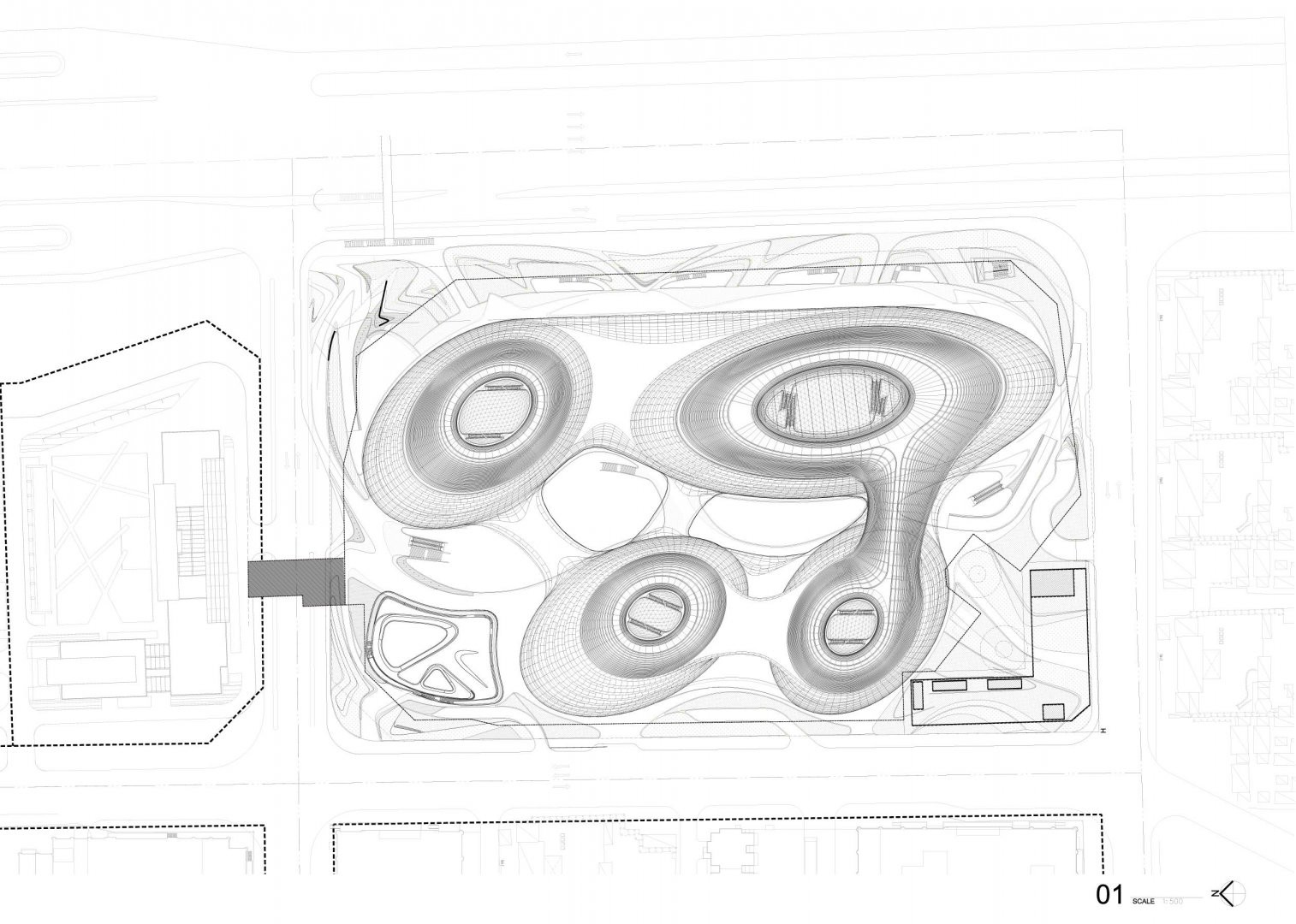 中国北京银河 Soho 综合体设计丨扎哈·哈迪德建筑师事务所-35