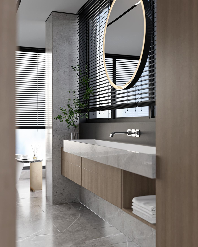 自然光影的别墅空间丨H 空间全案设计-13