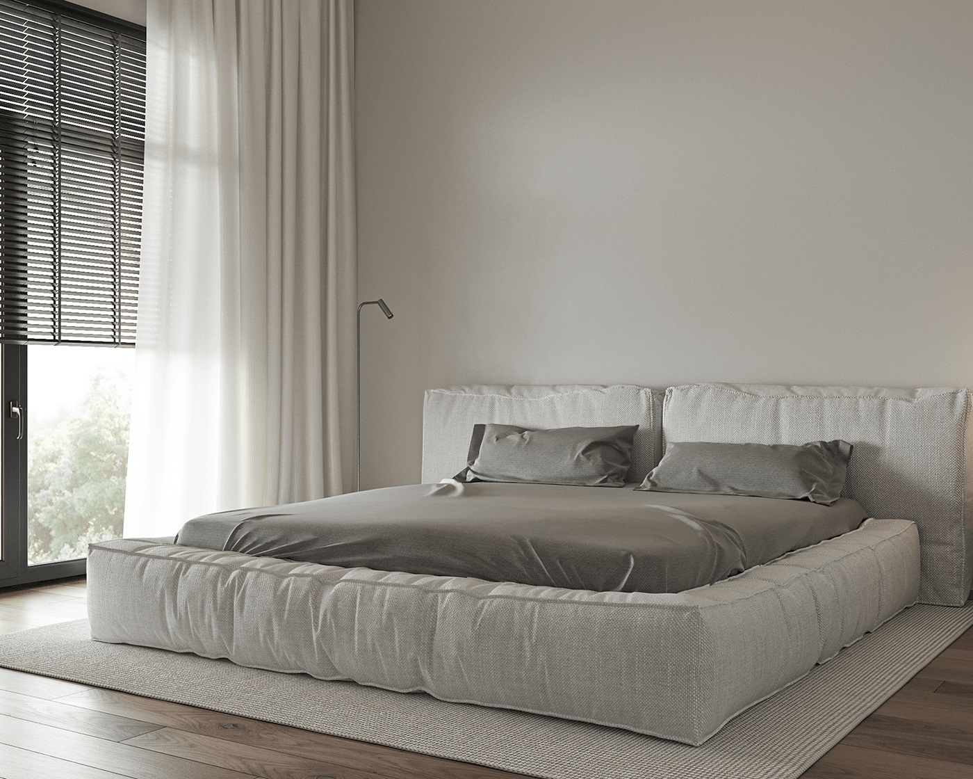 乌克兰基辅浅灰色线住宅设计-15